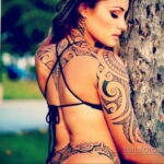 Фото женской тату 18.11.2020 №143 -beautiful girl tattoo- tatufoto.com