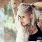 Фото женской тату 18.11.2020 №189 -beautiful girl tattoo- tatufoto.com