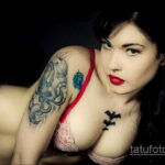 Фото женской тату 18.11.2020 №196 -beautiful girl tattoo- tatufoto.com