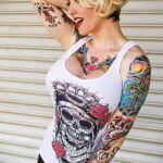 Фото женской тату 18.11.2020 №283 -beautiful girl tattoo- tatufoto.com