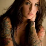Фото женской тату 18.11.2020 №316 -beautiful girl tattoo- tatufoto.com