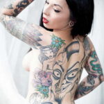 Фото женской тату 18.11.2020 №369 -beautiful girl tattoo- tatufoto.com