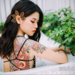 Фото женской тату 18.11.2020 №374 -beautiful girl tattoo- tatufoto.com