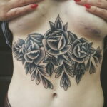 Фото женской тату возле груди 16.11.2020 №040 -female chest tattoo- tatufoto.com