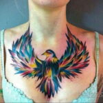 Фото женской тату возле груди 16.11.2020 №185 -female chest tattoo- tatufoto.com