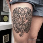 Фото женской тату на бедре 16.11.2020 №082 -beautiful female thigh tattoos- tatufoto.com