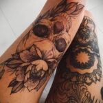 Фото женской тату на бедре 16.11.2020 №151 -beautiful female thigh tattoos- tatufoto.com