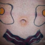 Фото женской тату на животе 16.11.2020 №091 -Female tattoo on her stomach- tatufoto.com