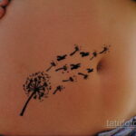 Фото женской тату на животе 16.11.2020 №102 -Female tattoo on her stomach- tatufoto.com