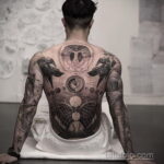 Фото интересного рисунка татуировки 08.11.2020 №048 -interesting tattoo- tatufoto.com