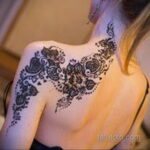 Фото интересного рисунка хной на теле 13.11.2020 №046 -henna tattoo- tatufoto.com