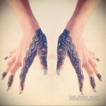 Фото интересного рисунка хной на теле 13.11.2020 №197 -henna tattoo- tatufoto.com