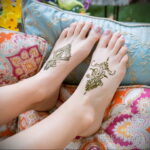 Фото интересного рисунка хной на теле 13.11.2020 №249 -henna tattoo- tatufoto.com