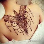 Фото интересного рисунка хной на теле 13.11.2020 №259 -henna tattoo- tatufoto.com