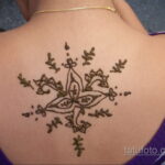 Фото интересного рисунка хной на теле 13.11.2020 №291 -henna tattoo- tatufoto.com