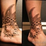 Фото интересного рисунка хной на теле 13.11.2020 №295 -henna tattoo- tatufoto.com