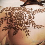 Фото интересного рисунка хной на теле 13.11.2020 №309 -henna tattoo- tatufoto.com