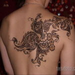 Фото интересного рисунка хной на теле 13.11.2020 №328 -henna tattoo- tatufoto.com