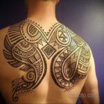 Фото интересного рисунка хной на теле 13.11.2020 №345 -henna tattoo- tatufoto.com