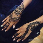 Фото интересного рисунка хной на теле 13.11.2020 №358 -henna tattoo- tatufoto.com