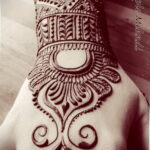 Фото интересного рисунка хной на теле 13.11.2020 №366 -henna tattoo- tatufoto.com