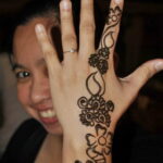 Фото интересного рисунка хной на теле 13.11.2020 №424 -henna tattoo- tatufoto.com