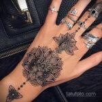 Фото интересного рисунка хной на теле 13.11.2020 №426 -henna tattoo- tatufoto.com