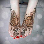 Фото интересного рисунка хной на теле 13.11.2020 №470 -henna tattoo- tatufoto.com