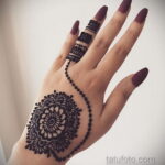 Фото интересного рисунка хной на теле 13.11.2020 №508 -henna tattoo- tatufoto.com