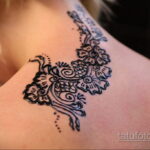 Фото интересного рисунка хной на теле 13.11.2020 №573 -henna tattoo- tatufoto.com