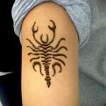 Фото интересного рисунка хной на теле 13.11.2020 №583 -henna tattoo- tatufoto.com