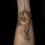 Фото интересного рисунка хной на теле 13.11.2020 №631 -henna tattoo- tatufoto.com