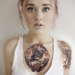 Фото крутого женского рисунка тату 15.11.2020 №222 -cool female tattoo- tatufoto.com