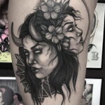 Фото крутого женского рисунка тату 15.11.2020 №244 -cool female tattoo- tatufoto.com