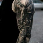 Фото крутого мужского рисунка тату 15.11.2020 №051 -cool man tattoo- tatufoto.com