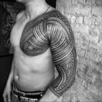 Фото крутого мужского рисунка тату 15.11.2020 №136 -cool man tattoo- tatufoto.com