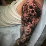 Фото крутого мужского рисунка тату 15.11.2020 №220 -cool man tattoo- tatufoto.com