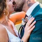 Фото невесты с татуировками 10.11.2020 №013 -bride with tattoo- tatufoto.com