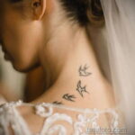 Фото невесты с татуировками 10.11.2020 №029 -bride with tattoo- tatufoto.com