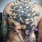 Фото необычного рисунка татуировки 11.11.2020 №071 -unusual tattoo patter- tatufoto.com