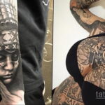 Фото пример рисунка женской тату 17.11.2020 №004 -female tattoo- tatufoto.com