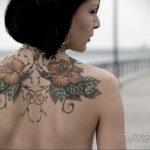 Фото пример рисунка женской тату 17.11.2020 №232 -female tattoo- tatufoto.com