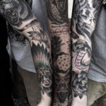 Фото пример рисунка мужской тату 17.11.2020 №212 -male tattoo- tatufoto.com