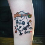 Фото пример рисунка тату Опоссум 18.11.2020 №011 -Opossum tattoo- tatufoto.com