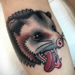 Фото пример рисунка тату Опоссум 18.11.2020 №020 -Opossum tattoo- tatufoto.com