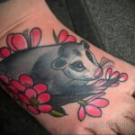 Фото пример рисунка тату Опоссум 18.11.2020 №022 -Opossum tattoo- tatufoto.com