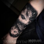 Фото пример рисунка тату Опоссум 18.11.2020 №025 -Opossum tattoo- tatufoto.com