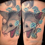 Фото пример рисунка тату Опоссум 18.11.2020 №037 -Opossum tattoo- tatufoto.com