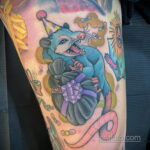 Фото пример рисунка тату Опоссум 18.11.2020 №047 -Opossum tattoo- tatufoto.com