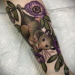 Фото пример рисунка тату Опоссум 18.11.2020 №051 -Opossum tattoo- tatufoto.com